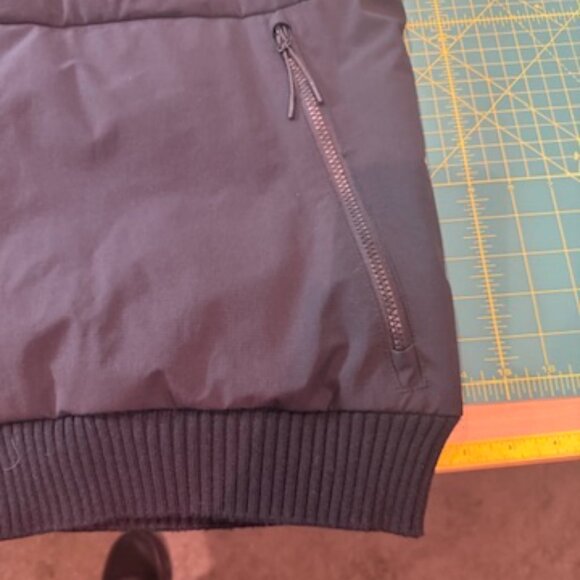 Men's 2X full zip sweater jacket with windproof, quilted and padded front layer. - Picture 7 of 9